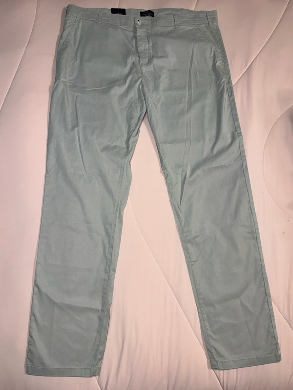 LUCHIANO VISCONTI men pants chinos Modern Fit 38x32 Light Grey